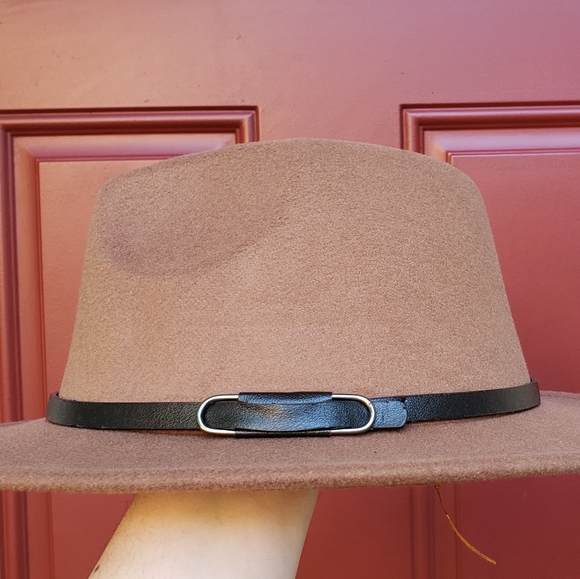 Panama hat in mocha with buckled belt unisex - Picture 7 of 7